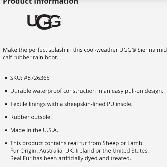 NWT Women's UGG Sienna Rain Boots - Picture 8 of 8